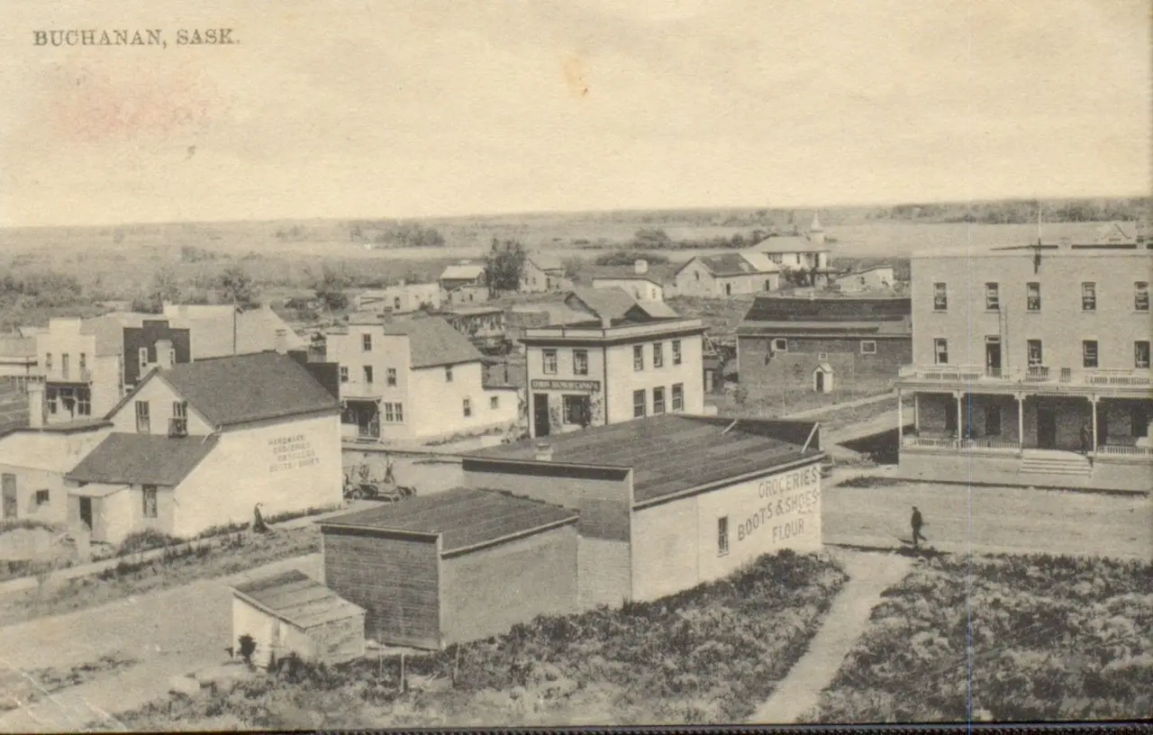 Overlooking the town of Buchanan, about 1910